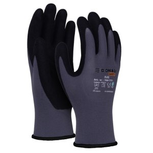 Rękawice DONAU SAFETY Flex, kat. II, rozm. 10, szare