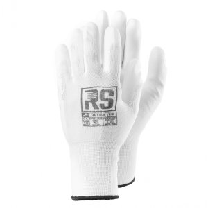 Rękawice dziane RS Ultra Tec, rozm. 8, białe