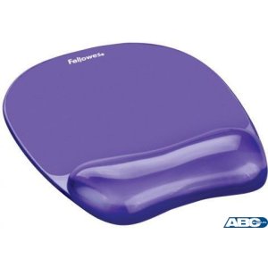 Podkładka pod mysz i nadgarstek fioletowa CRYSTAL 9144104 FELLOWES