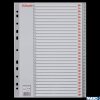 Przekładki plastikowe szare PP A4 1-31 100108 numeryczne ESSELTE