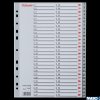 Przekładki plastikowe numeryczne A4 1-54 szare ESSELTE 100109
