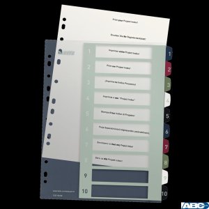 Przekładki plast. do nadruku tekstu na kartę, Leitz Style, 1-10 12370000
