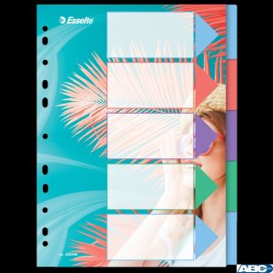 Przekładki ColourBreeze PP A4, 5 przekładek Esselte 628498