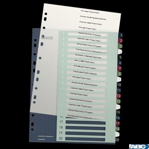 Przekładki plast. do nadruku tekstu na kartę, Leitz Style, 1-20 12390000