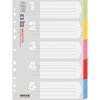 Przekładki OFFICE PRODUCTS, karton, A4, 223x297mm, 5 kart, mix kolorów