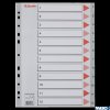 Przekładki plastikowe szare PP A4 1-12 100106 numeryczne ESSELTE