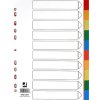 Przekładki Q-CONNECT, PP, A4, 225x297mm, 10 + 1 kart, mix kolorów