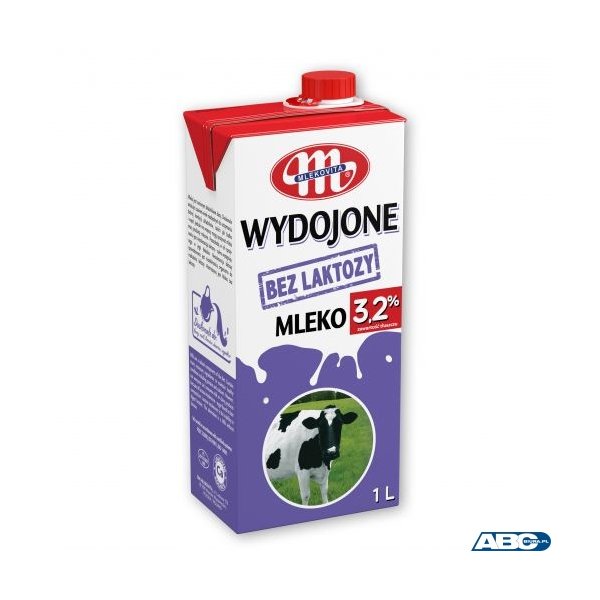 Mleko WYDOJONE UHT bez laktozy 3,2% 1l