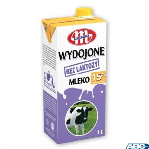 Mleko WYDOJONE UHT bez laktozy 1,5% 1l