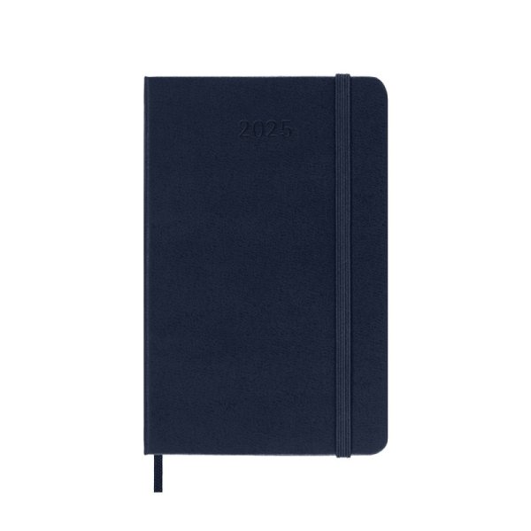 Kalendarz tygodniowy MOLESKINE 2025, 12M, P, twarda oprawa, 9x14cm, sapphire blue