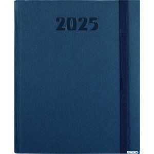 Kalendarz B-6 PLUS książkowy (U4), 05 - granat teksas  /  gumka 2025 TELEGRAPH