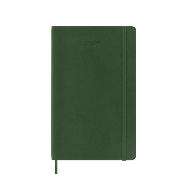 Kalendarz tygodniowy MOLESKINE 2025, 12M, L, miękka oprawa, 13x21cm, myrtle green