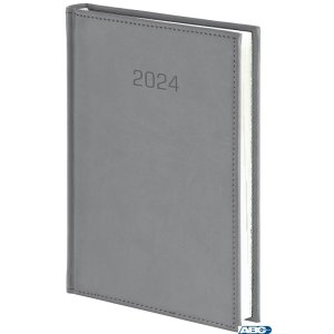 Kalendarz Vivella B5 Tygodniowy z notesem 216 B5TNB szary 2025 WOKOŁ NAS