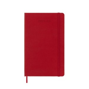 Kalendarz tygodniowy MOLESKINE 2024 / 25, 18M, L, twarda oprawa, 13x21cm, scarlet red