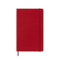 Kalendarz tygodniowy MOLESKINE 2024/25, 18M, L, twarda oprawa, 13x21cm, scarlet red