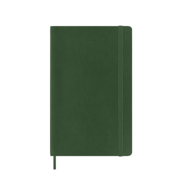 Kalendarz dzienny MOLESKINE 2025, 12M, L, miękka oprawa, 13x21cm, myrtle green