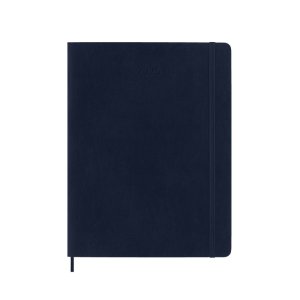 Kalendarz tygodniowy MOLESKINE 2025, 12M, XL, miękka oprawa, 19x25cm, sapphire blue