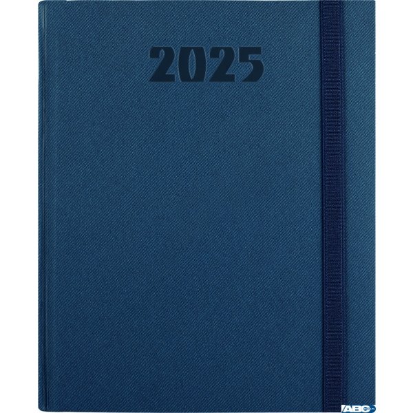 Kalendarz B-5 PLUS książkowy (U2), 05 - granat teksas / gumka 2025 TELEGRAPH
