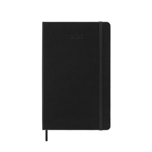 Kalendarz tygodniowy MOLESKINE 2025, 12M, L, twarda oprawa, 13x21cm, czarny