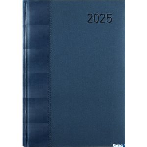 Kalendarz B-5 CLASSIC książkowy (C2), 01 - granat staria  /  trama 2025 TELEGRAPH