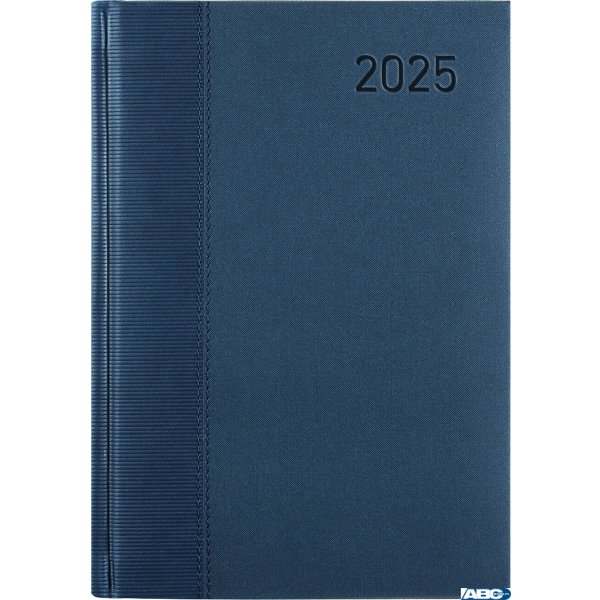Kalendarz B-5 CLASSIC książkowy (C2), 01 - granat staria / trama 2025 TELEGRAPH