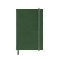 Kalendarz tygodniowy MOLESKINE 2025, 12M, P, twarda oprawa, 9x14cm, myrtle green