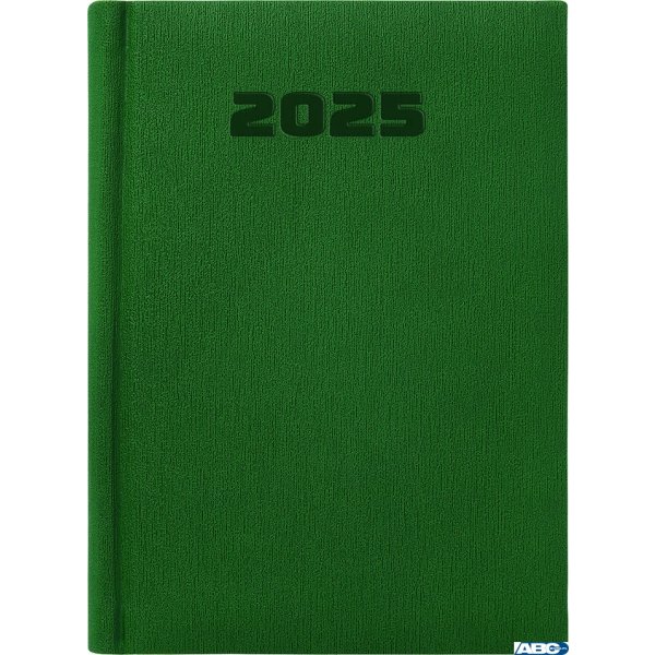 Kalendarz A-5 STANDARD książkowy (KS1), 08 - zielony gratta 2025 TELEGRAPH