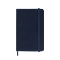 Kalendarz dzienny MOLESKINE 2025, 12M, P, twarda oprawa, 9x14cm, sapphire blue