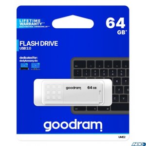 Pamięć USB GOODRAM 64GB UME2 biały USB 2.0 UME2-0640W0R11