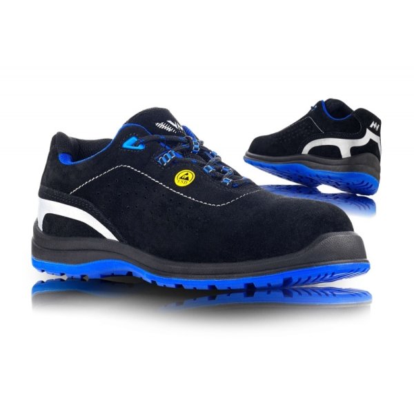 Półbuty ochronne VM FOOTWEAR Rimini 2185-S1P ESD, rozm. 41, czarno-niebieskie