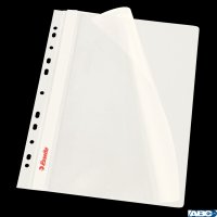 Skoroszyt wpinany ESSELTE biały 13583 10szt. w folii