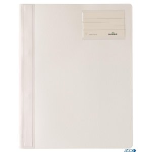 Skoroszyt A4 z kolorową okładką,rozszerz. PCW Biały 250002 DURABLE