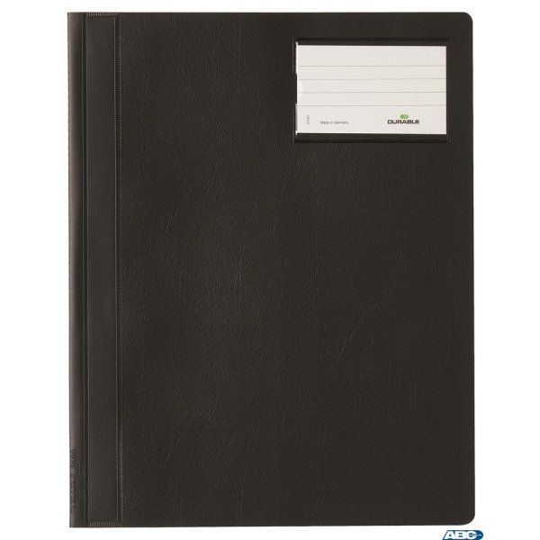 Skoroszyt A4 z kolorową okładką,rozszerz. PCW czarny 250001 DURABLE