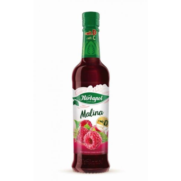 Syrop HERBAPOL Owocowa Spiżarnia, 420 ml, malinowy