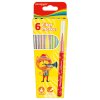 Flamastry KEYROAD Fiber Marker, 6szt., na zawieszce, mix kolorów