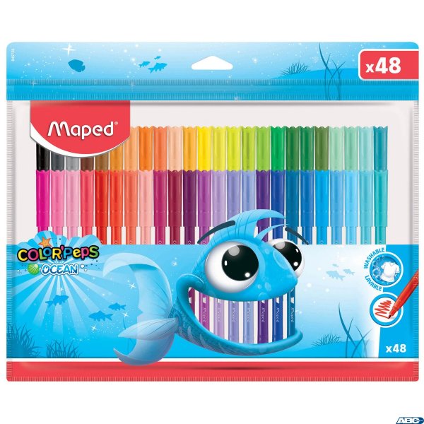 Flamastry Colorpeps Ocean 48 szt zip etui (12)  845726