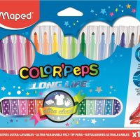 Flamastry trójkątne 18kolorów COLORPEPS 845021 MAPED