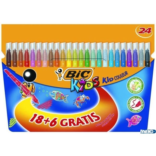 Flamastry BIC Kids Kid Couleur 24 szt 8418005