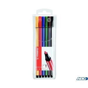 Flamaster Pen 68 BRUSH etui 6 szt. 568 / 06-11 STABILO