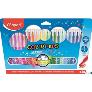 Flamastry trójkątne 24kolorów COLORPEPS 845022 MAPED
