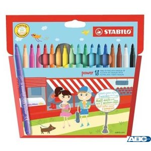 Flamastry STABILO POWER 18szt 280 / 18-02 / 01