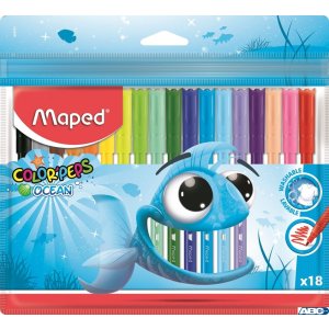 Flamastry COLORPEPS OCEAN 18 kolorów ETUI 845721 MAPED