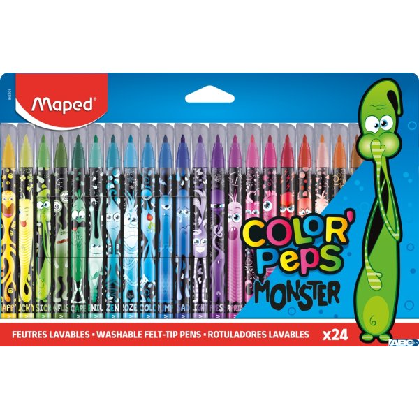 Flamastry COLORPEPS MONSTER 845401 Maped 24kolory