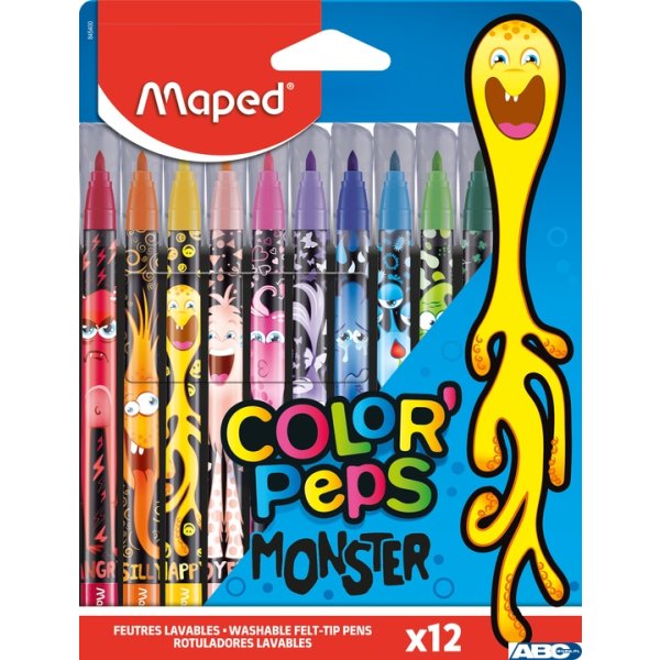 Flamastry COLORPEPS MONSTER 12 szt. Maped 845400