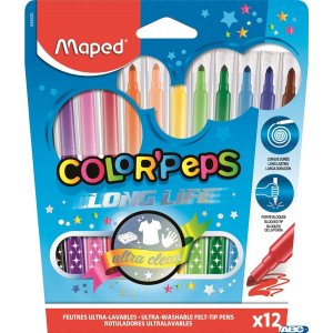 Flamastry 12kolorów COLORPEPS 845020 MAPED
