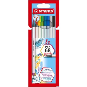 Flamaster Pen 68 BRUSH etui 8 szt. 568 / 08-21 STABILO
