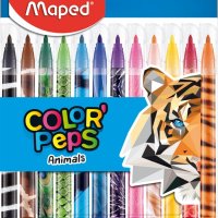 Flamastry COLORPEPS ANIMALS 12 szt. Maped 845403
