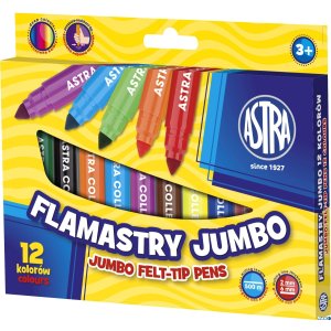 Flamastry Astra jumbo 12 kolorów, 314110001
