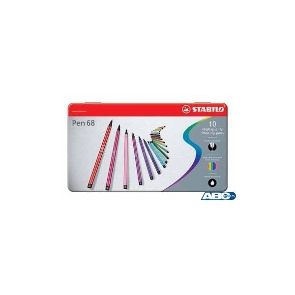 STABILO PEN68 metalowe etui 10 szt 6810-6