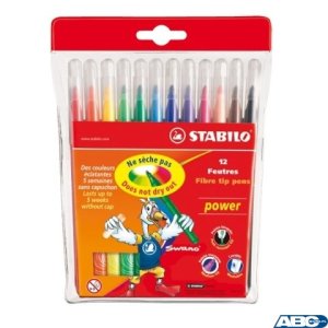 Flamastry 280 / 12-02 / 01 STABILO POWER . 2mm